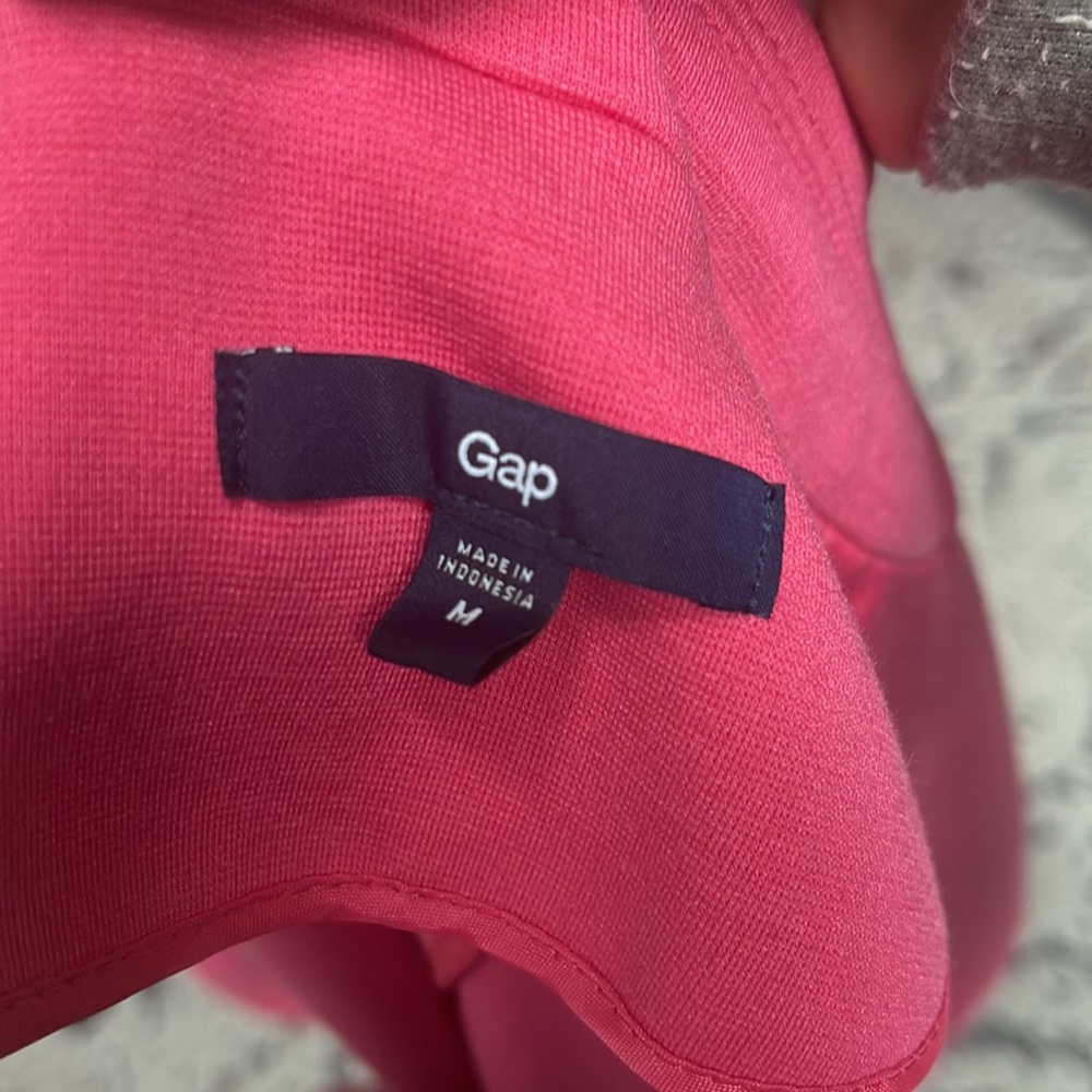 Gap Size Medium Pink Blazer Euc - image 2